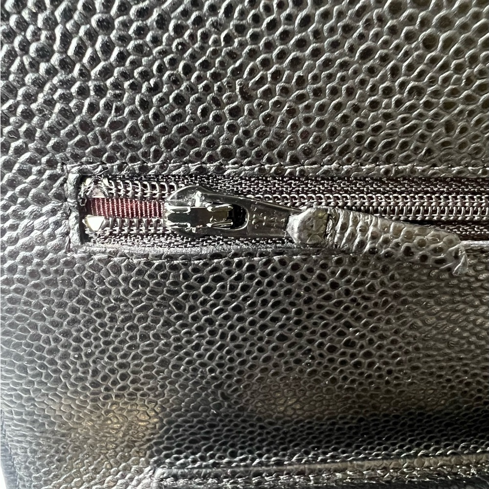 Chanel Wallet On Chain (WOC) Black Caviar Leather With Gold Hardware - Picture 9 of 16